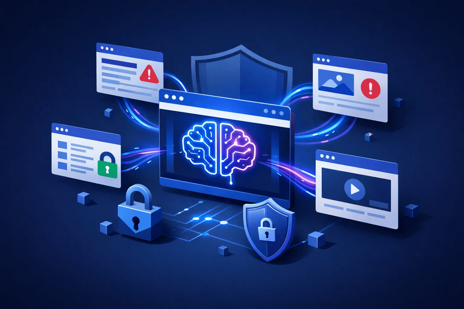 AI Web Agents and OpenAI Security - conceptual illustration